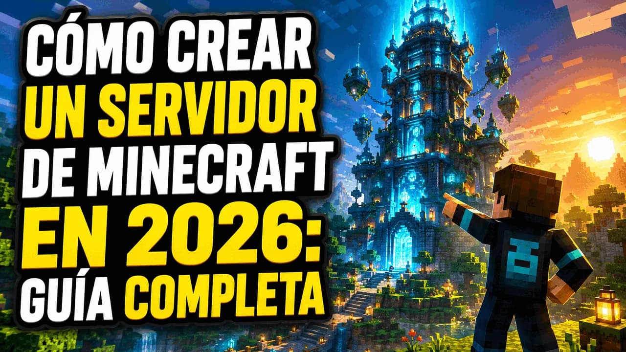 Cómo crear un servidor de Minecraft en 2026: guía completa