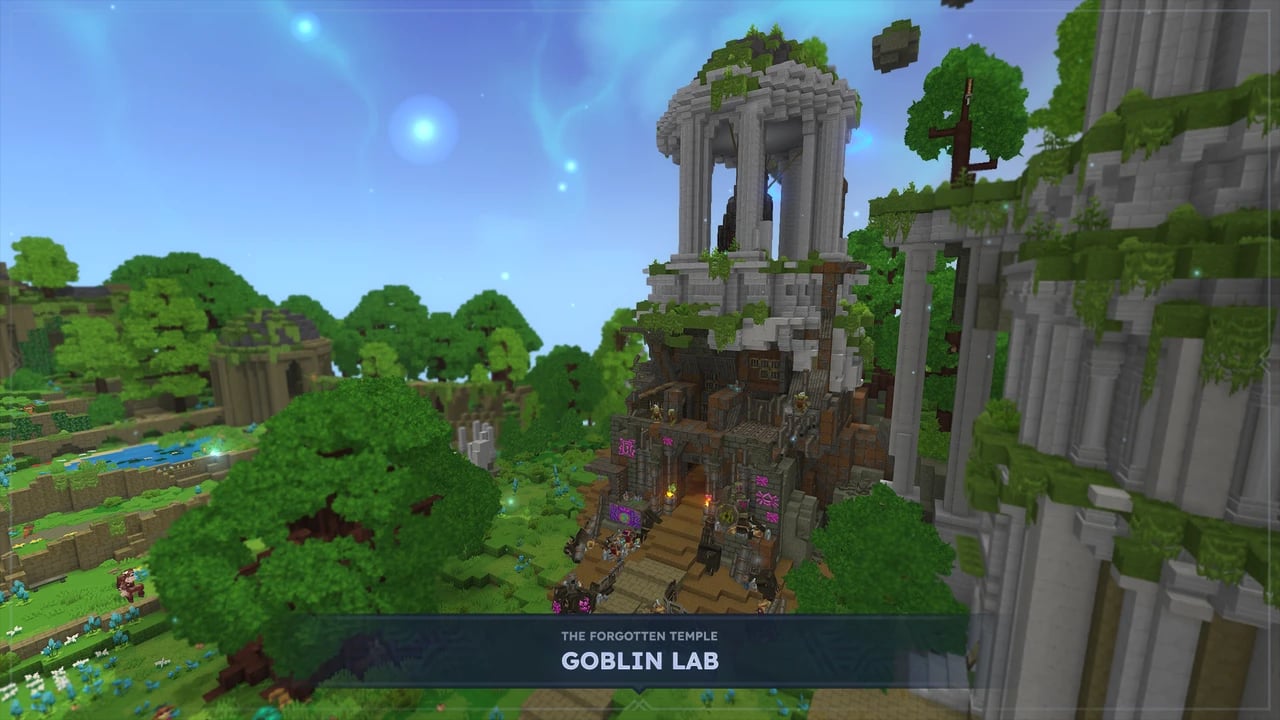 Official Hytale screenshot showing the entrance to the Goblin Lab at the Forgotten Temple