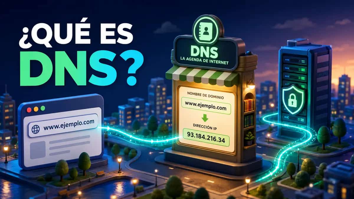 ¿Qué es un DNS y cómo funciona? Explicación fácil con ejemplos