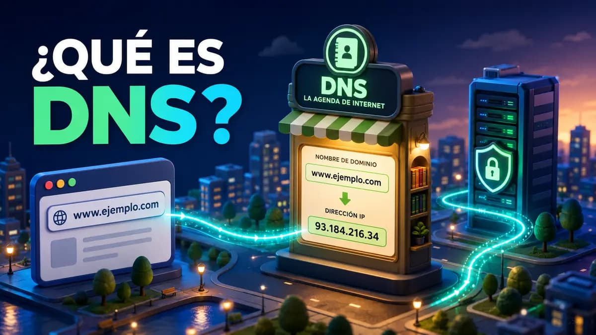 ¿Qué es un DNS y cómo funciona? Explicación fácil con ejemplos