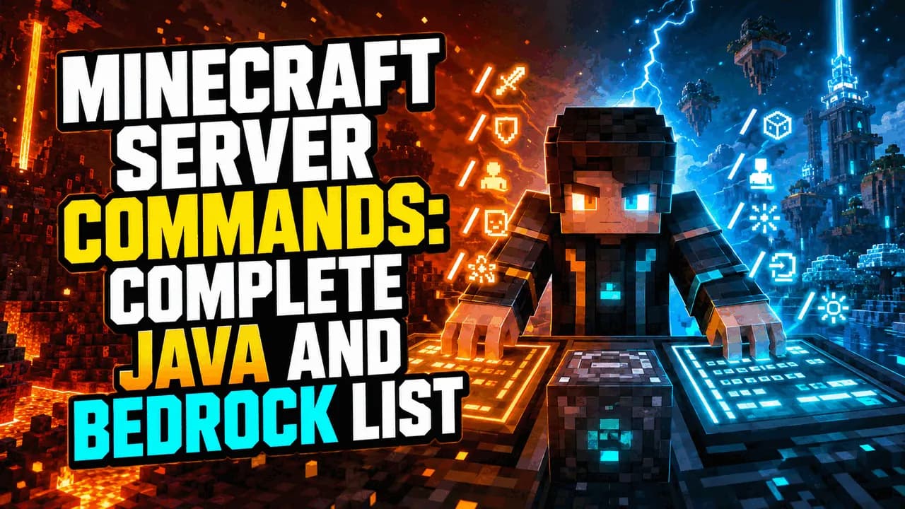 Minecraft Server Commands: Complete Java and Bedrock List