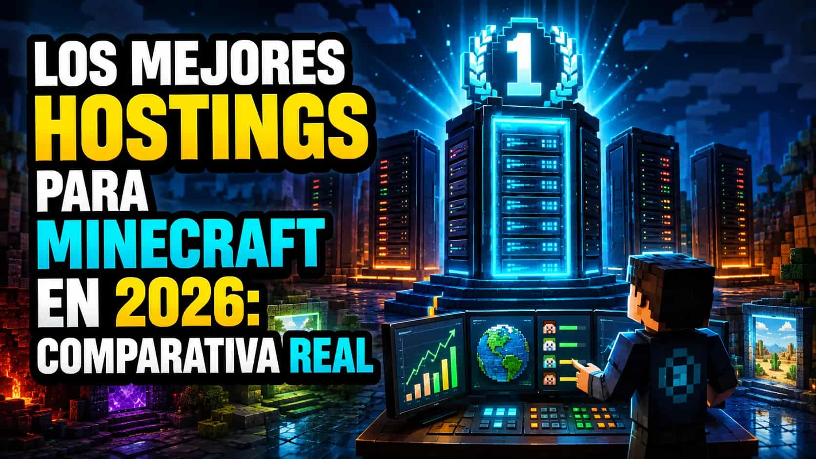 Los mejores hostings para Minecraft en 2026: comparativa real