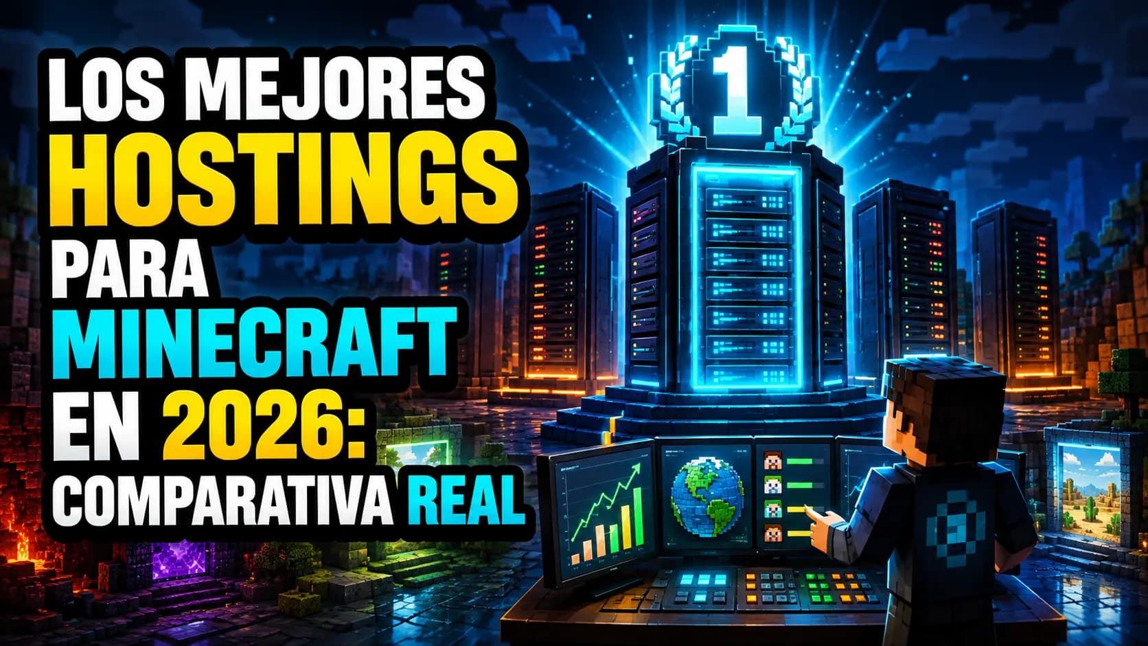 Los mejores hostings para Minecraft en 2026: comparativa real