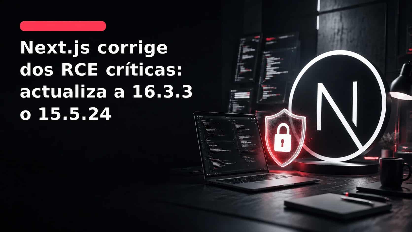 Next.js corrige dos RCE críticas: actualiza a 16.3.3 o 15.5.24