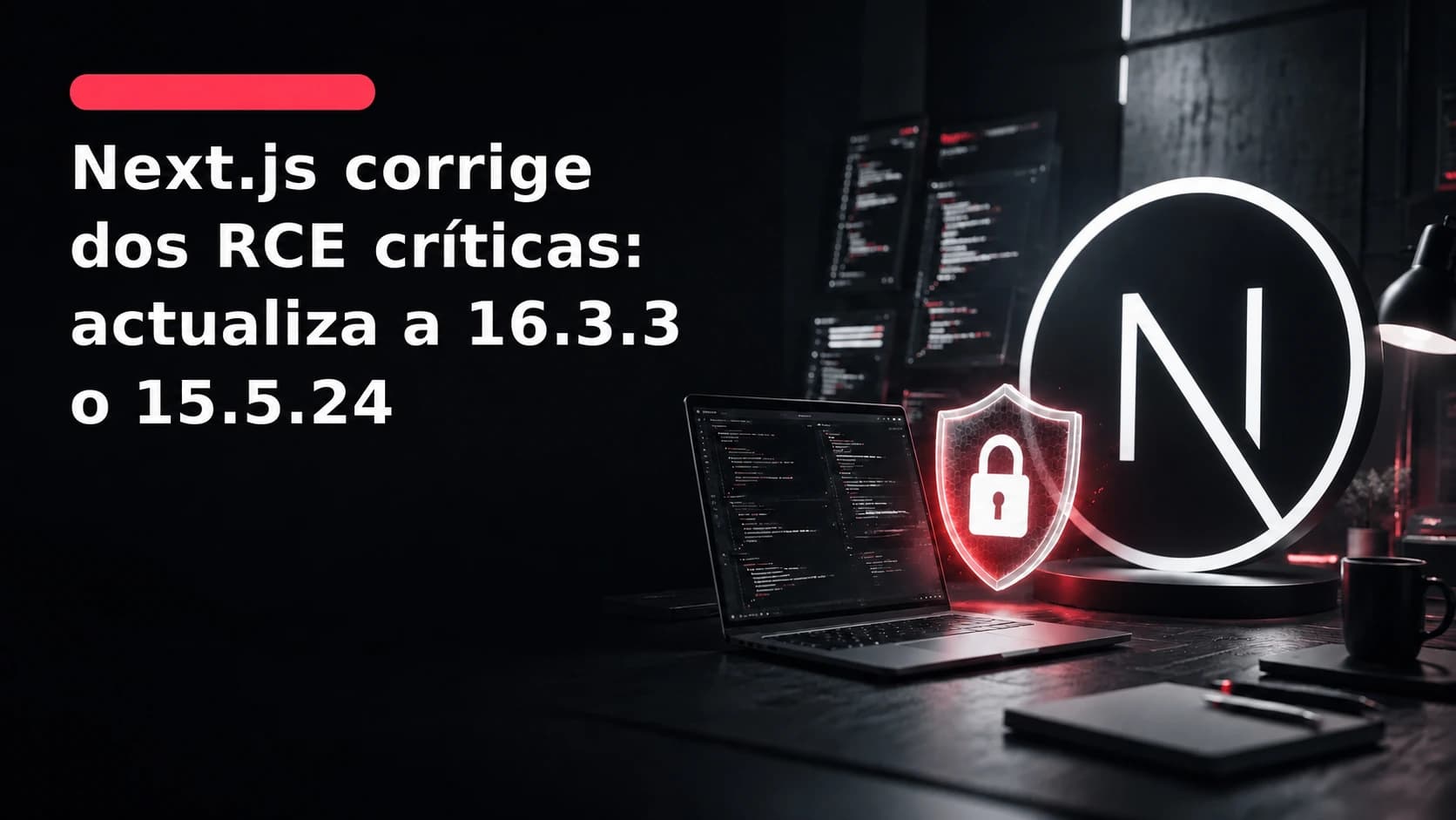 Next.js corrige dos RCE críticas: actualiza a 16.3.3 o 15.5.24