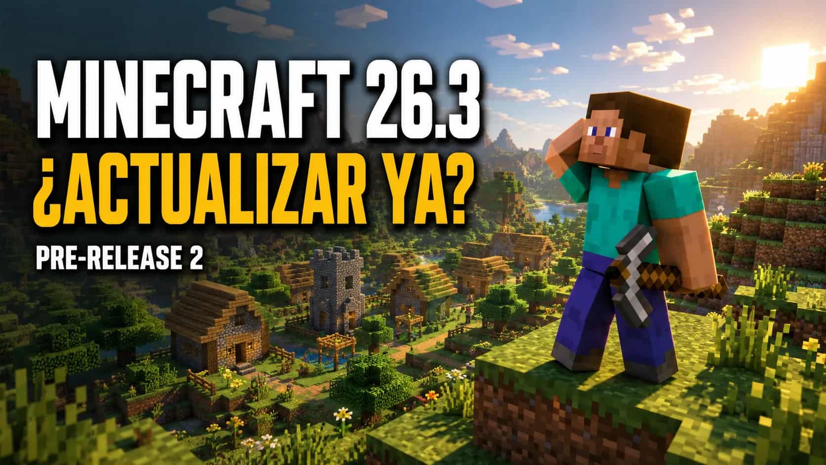 Minecraft 26.3 Pre-Release 2: 37 correcciones y cómo probar tu servidor
