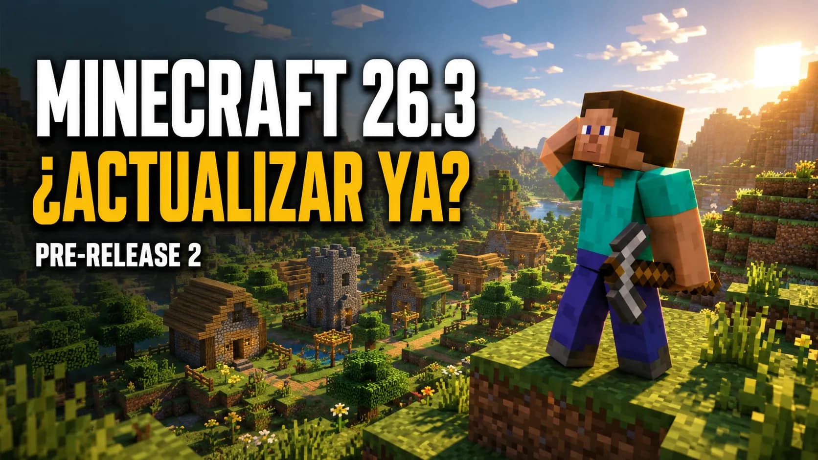 Minecraft 26.3 Pre-Release 2: 37 correcciones y cómo probar tu servidor