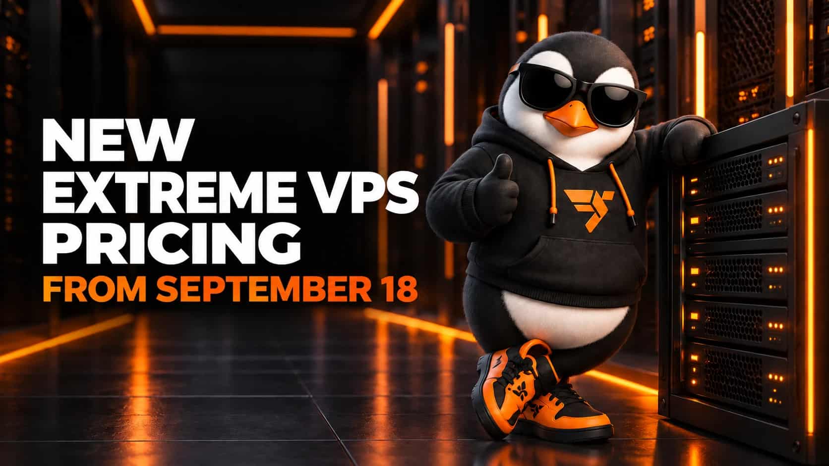 Extreme VPS pricing update: new plans from September 18