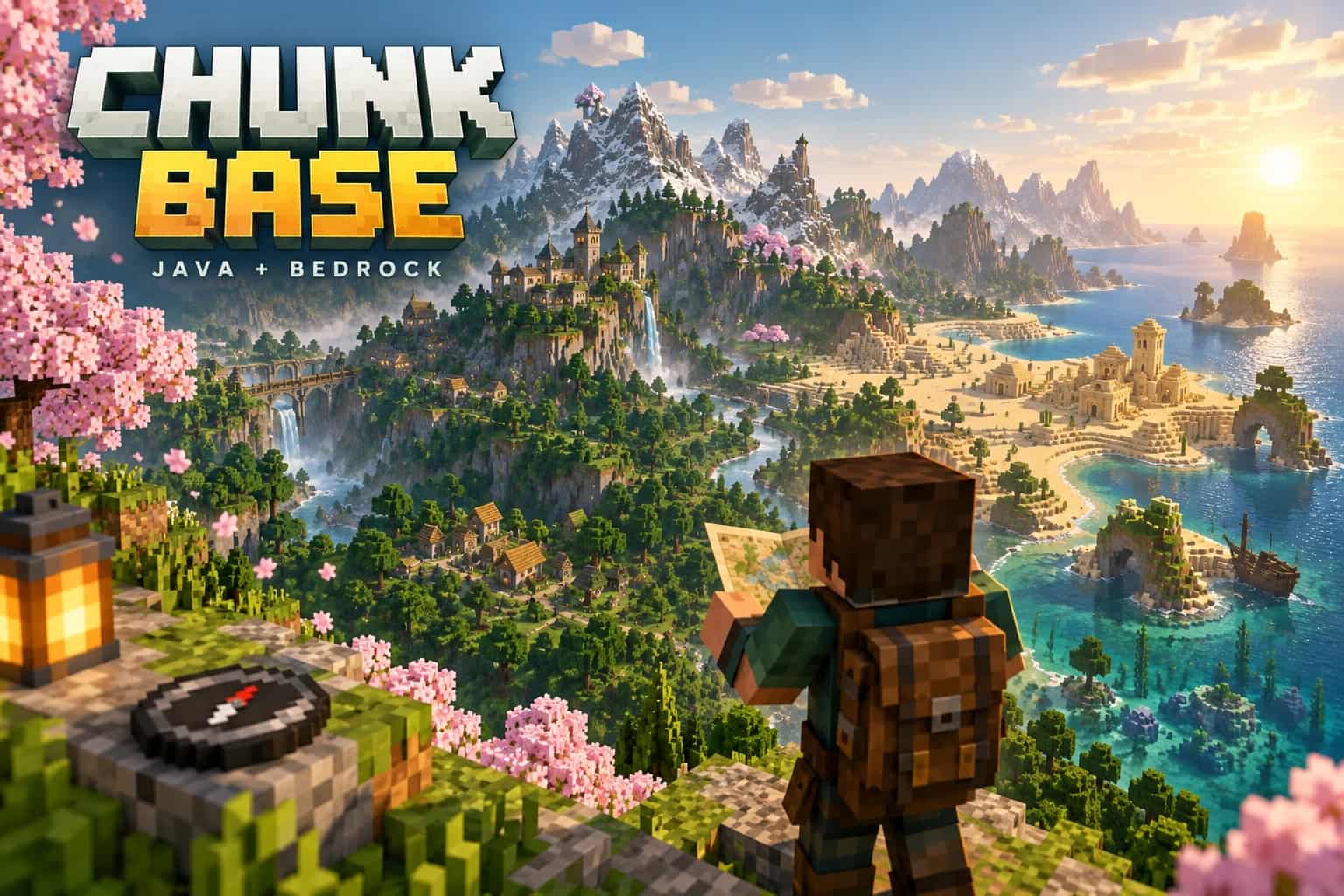 Cómo usar Chunk Base para encontrar biomas y estructuras