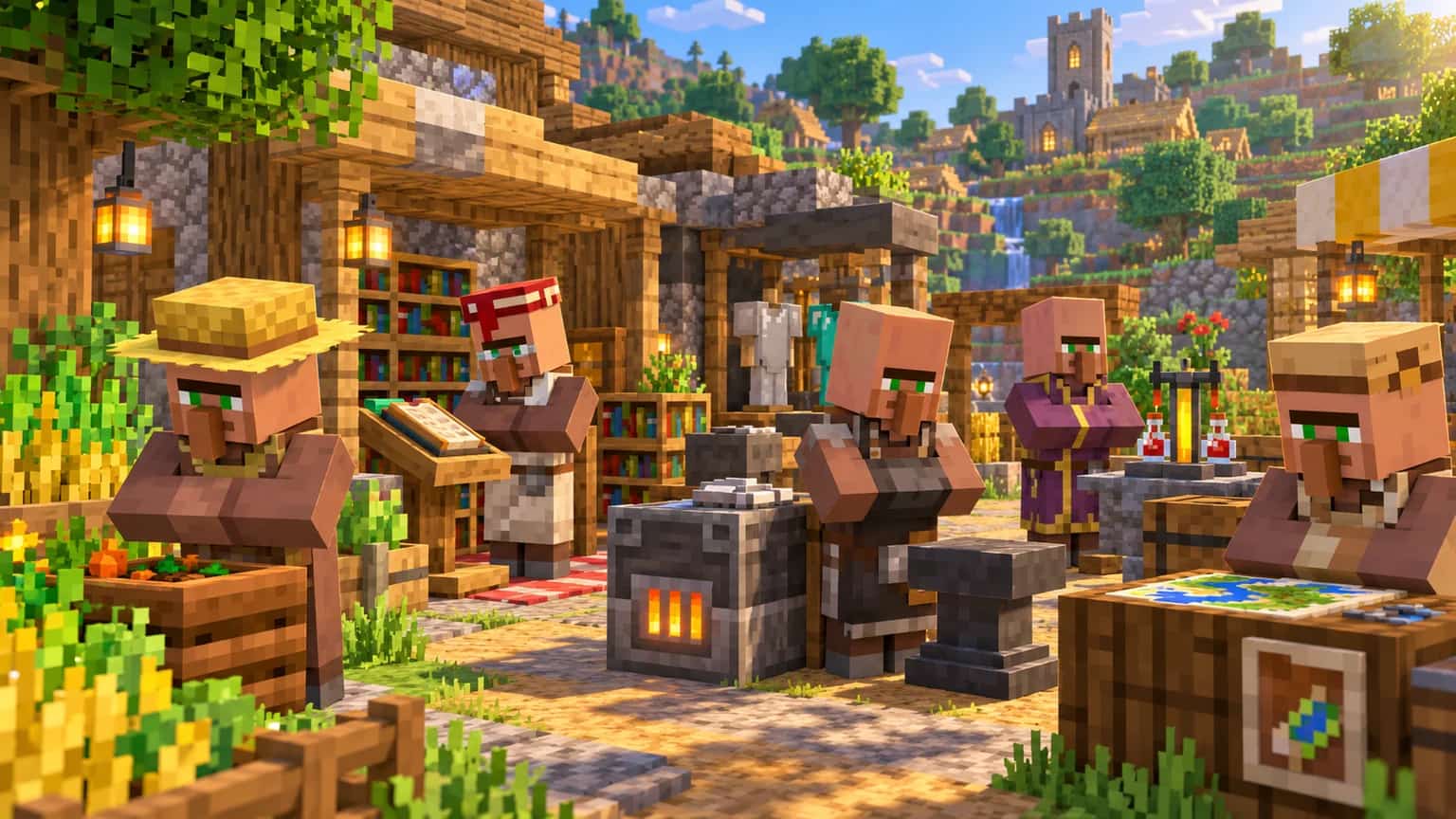 Minecraft villager jobs: all 13 professions and workstation blocks