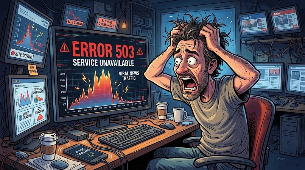Cómo escalé portales de noticias a +1M de visitas mensuales migrando de hosting compartido a un VPS